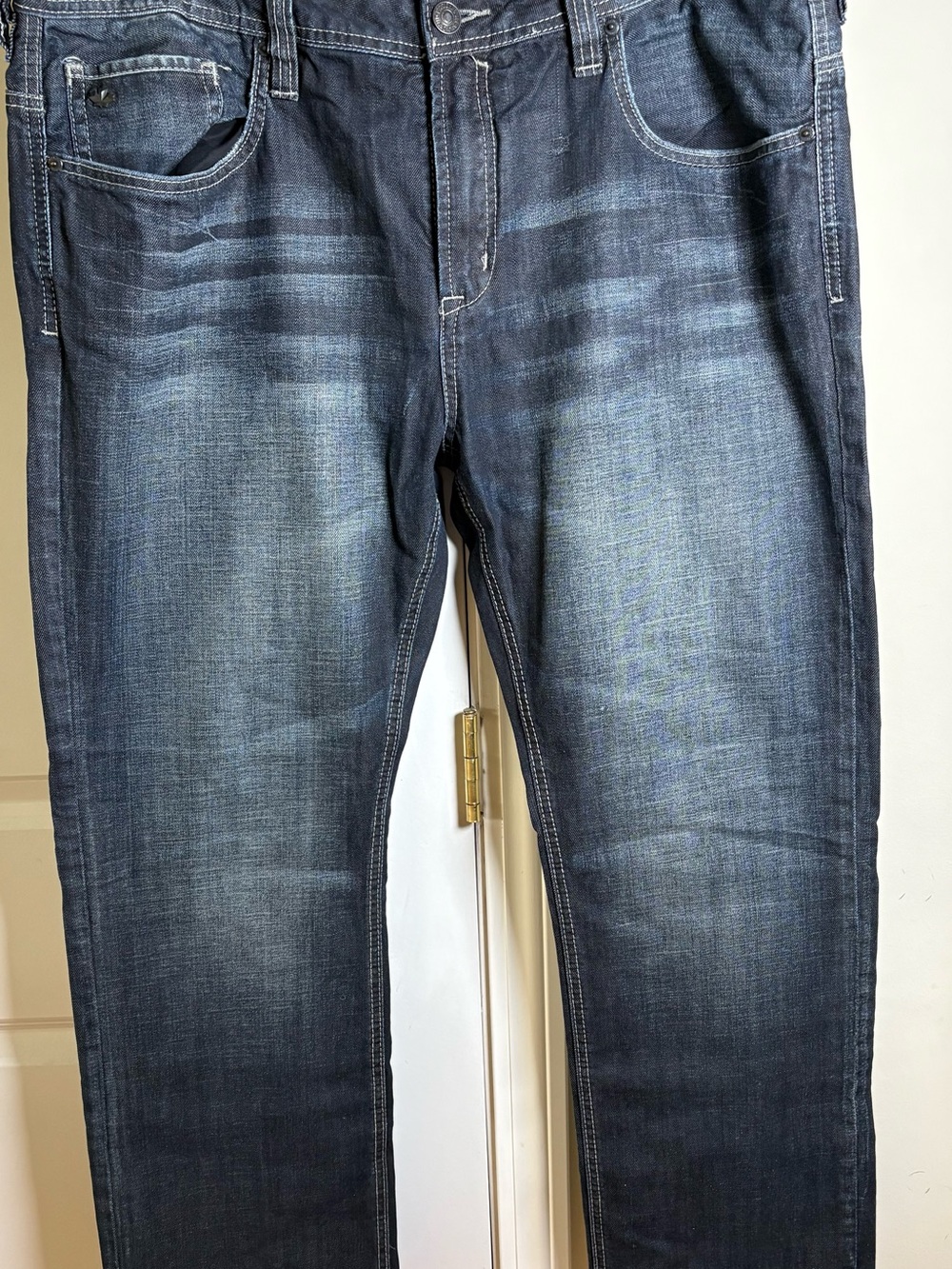 Buffalo David Bitton Slim Jeans in Dark Blue Fade 40x32